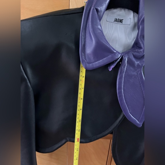 NWOT JAGNE Leather MARIEME Jacket and Leather shirt suit - Picture 5 of 16